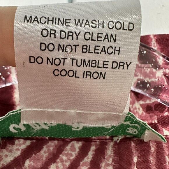 Ulla Poken Long Sleeve Button Front Shirt Animal Print Size 28 - Picture 4 of 8